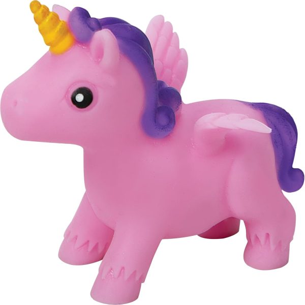 Schylling Itsy Bitsy Unicorn Squeezable and Stretchable Toy - Color May Vary (Pack of 1)