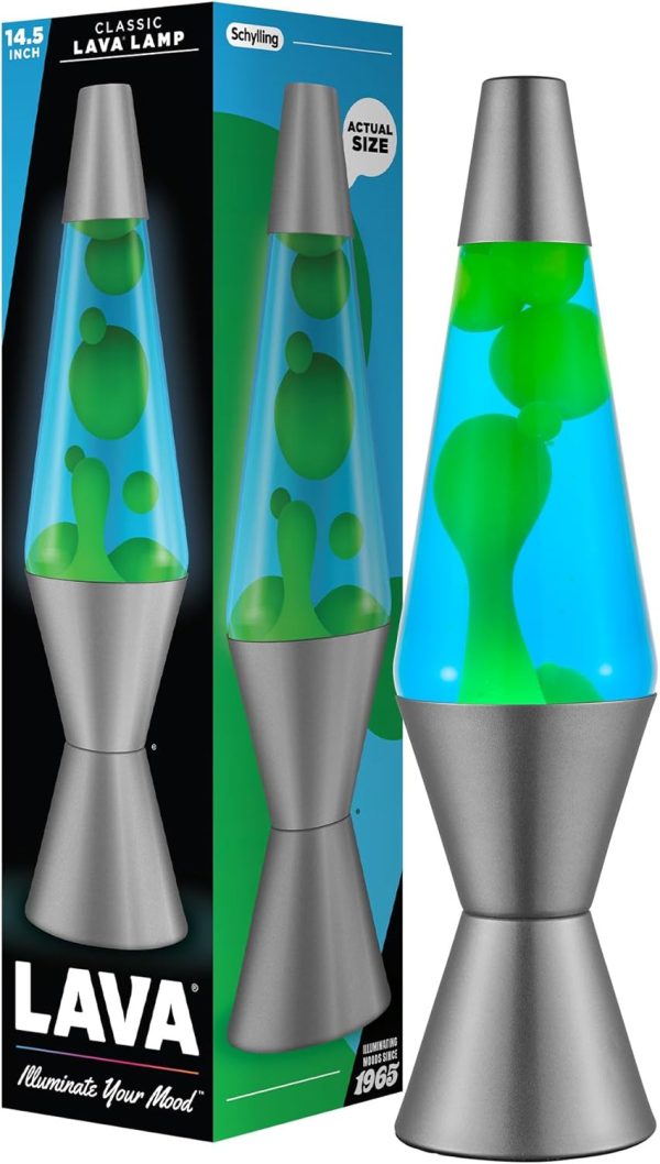 Lava? Lamp - 14.5 Deep Ocean - The Original Motion Light - Yellow/Green Wax and Blue Liquid - Item #2634 (Amazon Exclusive)