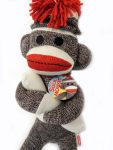 Schylling Brand Classic 20 Retro Sock Monkey Stuffed Animal - Knitted Texture Original Look - Ages 12 Months and Up